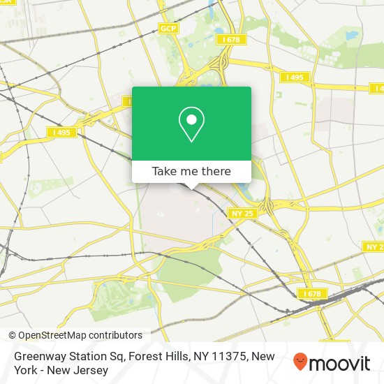 Greenway Station Sq, Forest Hills, NY 11375 map