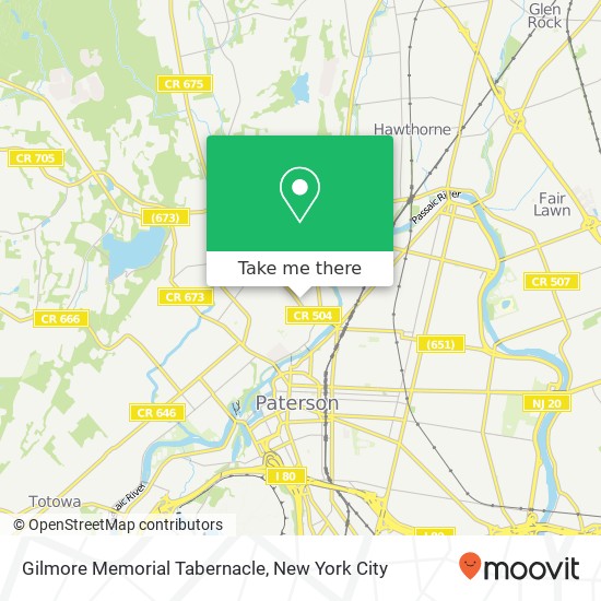 Mapa de Gilmore Memorial Tabernacle