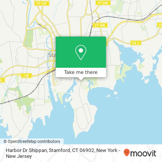 Mapa de Harbor Dr Shippan, Stamford, CT 06902
