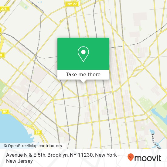 Mapa de Avenue N & E 5th, Brooklyn, NY 11230