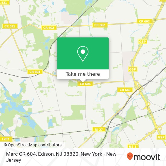 Marc CR-604, Edison, NJ 08820 map
