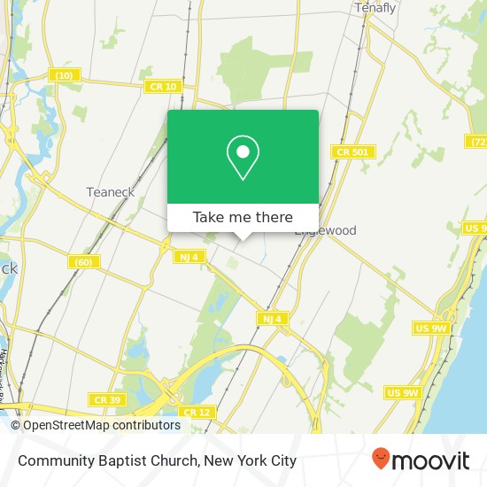 Mapa de Community Baptist Church