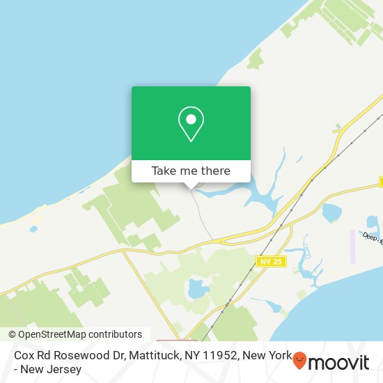 Cox Rd Rosewood Dr, Mattituck, NY 11952 map