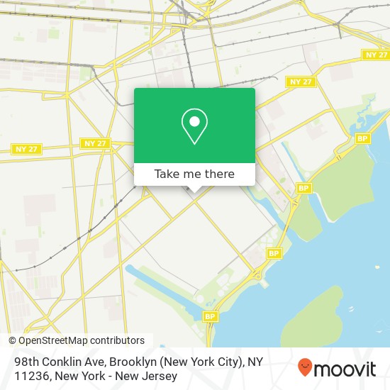 98th Conklin Ave, Brooklyn (New York City), NY 11236 map
