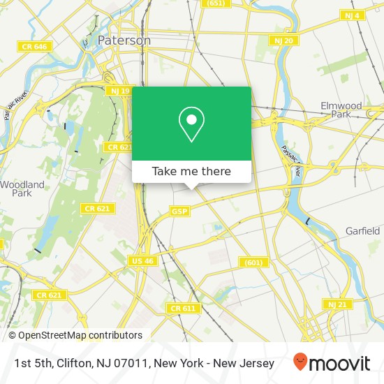 1st 5th, Clifton, NJ 07011 map