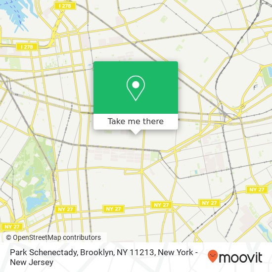 Mapa de Park Schenectady, Brooklyn, NY 11213