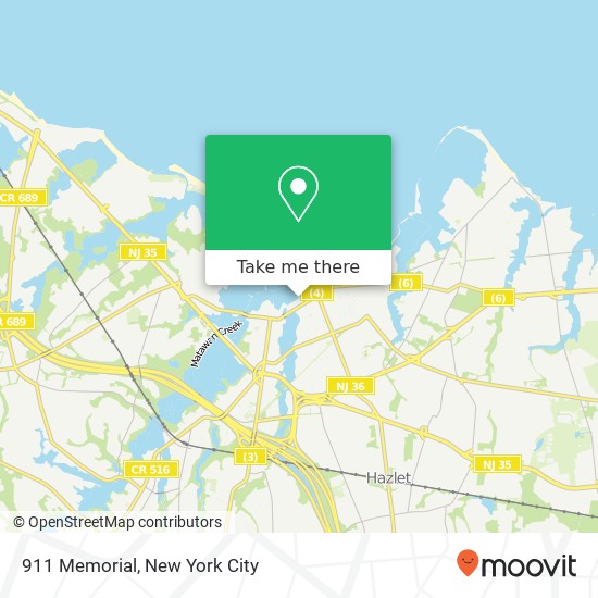 911 Memorial map