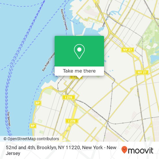 Mapa de 52nd and 4th, Brooklyn, NY 11220