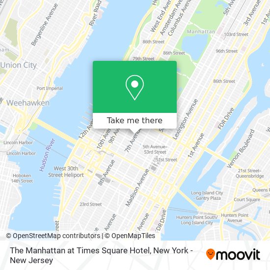 Mapa de The Manhattan at Times Square Hotel