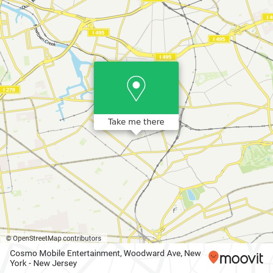 Cosmo Mobile Entertainment, Woodward Ave map