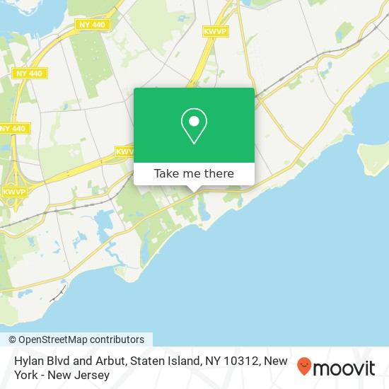 Mapa de Hylan Blvd and Arbut, Staten Island, NY 10312