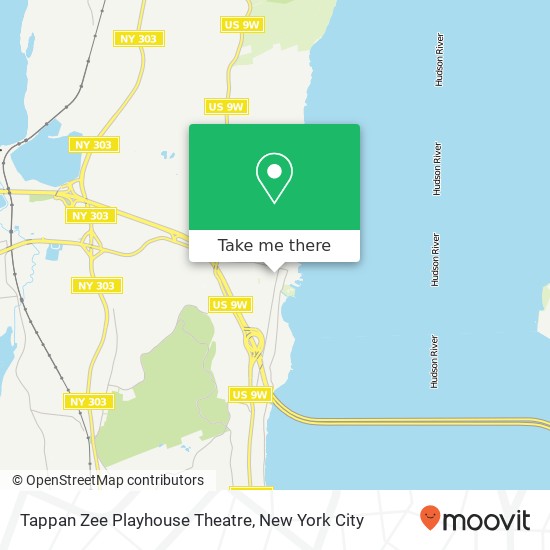 Mapa de Tappan Zee Playhouse Theatre
