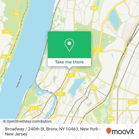 Broadway / 240th St, Bronx, NY 10463 map