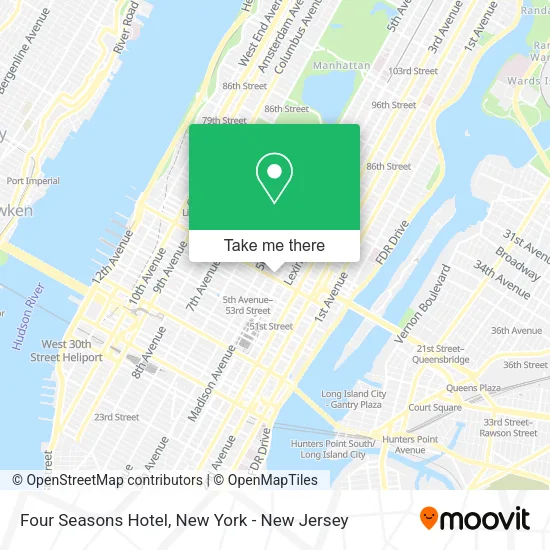 Four Seasons Hotel map