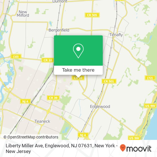Mapa de Liberty Miller Ave, Englewood, NJ 07631
