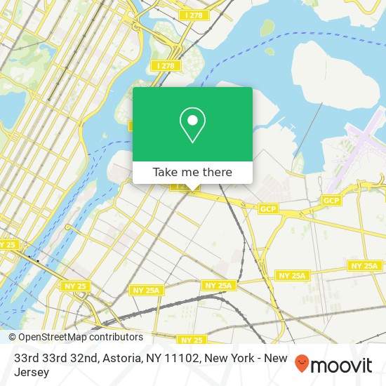 Mapa de 33rd 33rd 32nd, Astoria, NY 11102