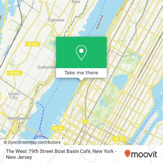 Mapa de The West 79th Street Boat Basin Café