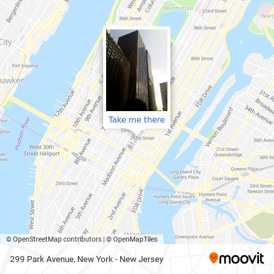 299 Park Avenue map