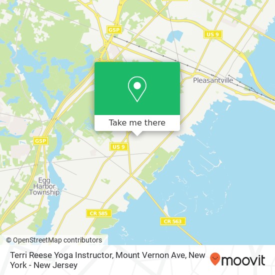 Mapa de Terri Reese Yoga Instructor, Mount Vernon Ave