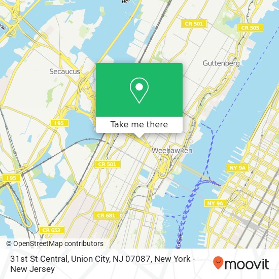 31st St Central, Union City, NJ 07087 map