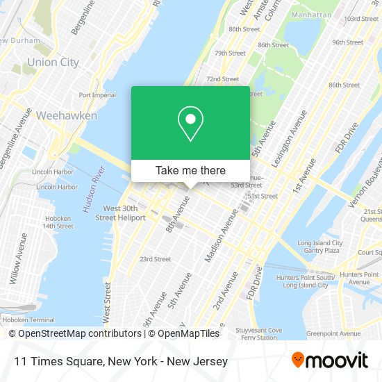 Mapa de 11 Times Square