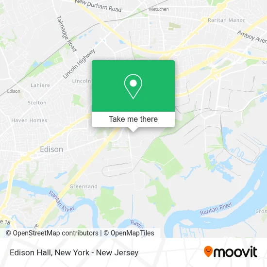 Edison Hall map