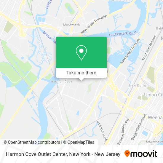 Harmon Cove Outlet Center map