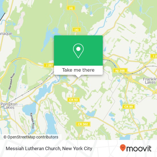 Mapa de Messiah Lutheran Church