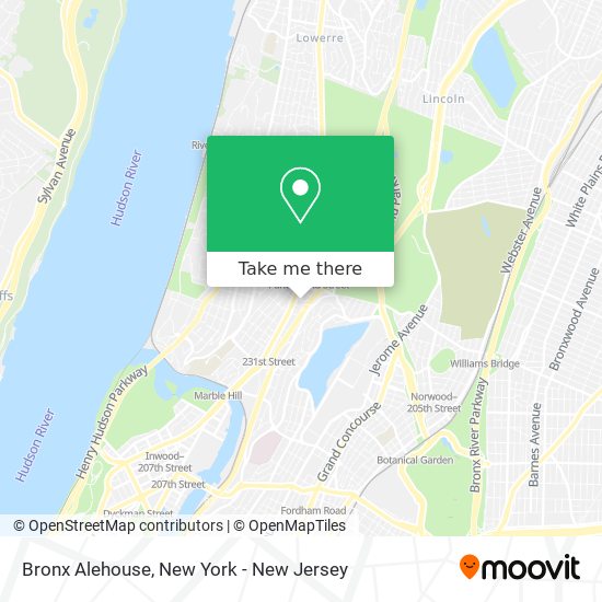Bronx Alehouse map