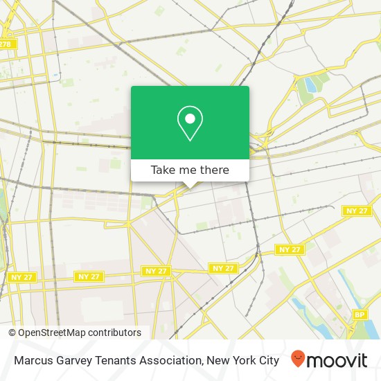 Marcus Garvey Tenants Association map