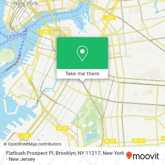 Mapa de Flatbush Prospect Pl, Brooklyn, NY 11217