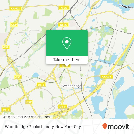 Woodbridge Public Library map