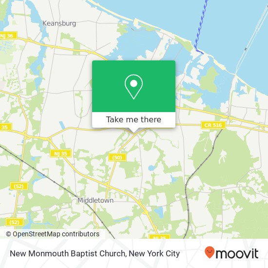 New Monmouth Baptist Church map