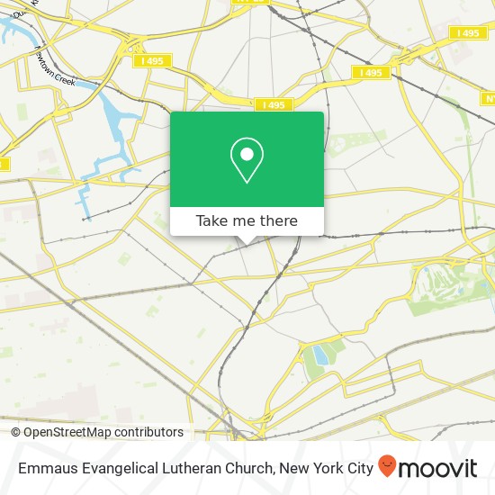 Mapa de Emmaus Evangelical Lutheran Church