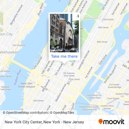 Mapa de New York City Center