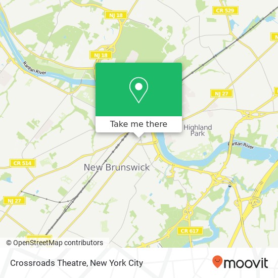 Crossroads Theatre map