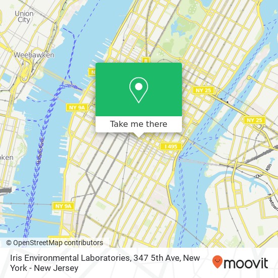 Mapa de Iris Environmental Laboratories, 347 5th Ave