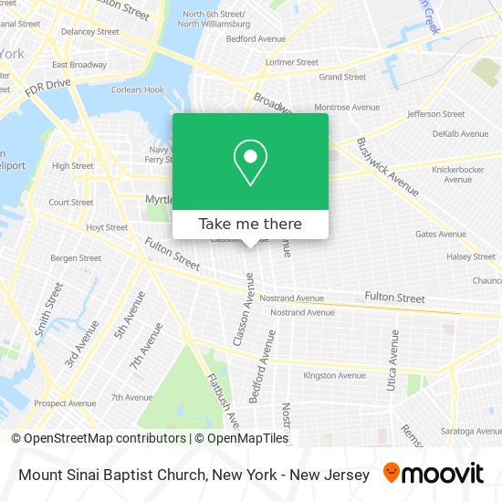 Mount Sinai Baptist Church map