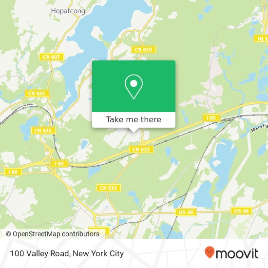 Mapa de 100 Valley Road