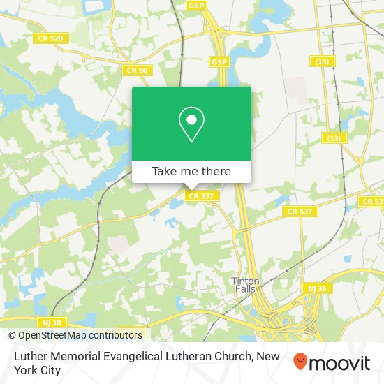 Luther Memorial Evangelical Lutheran Church map