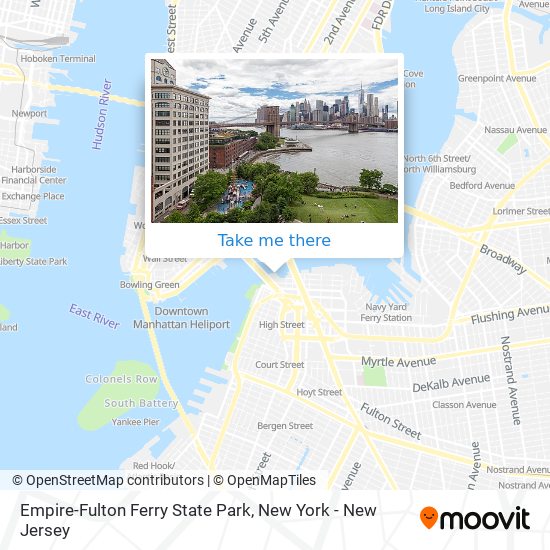 Empire-Fulton Ferry State Park map