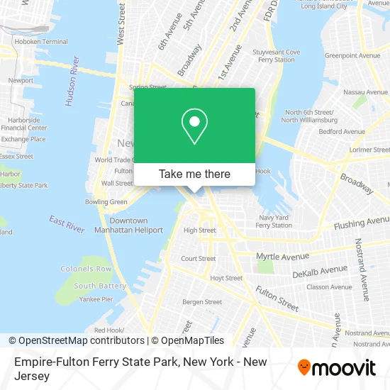 Empire-Fulton Ferry State Park map