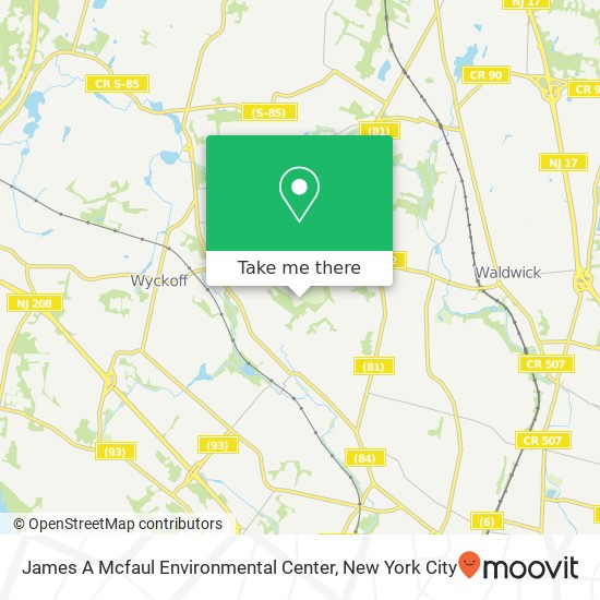 James A Mcfaul Environmental Center map