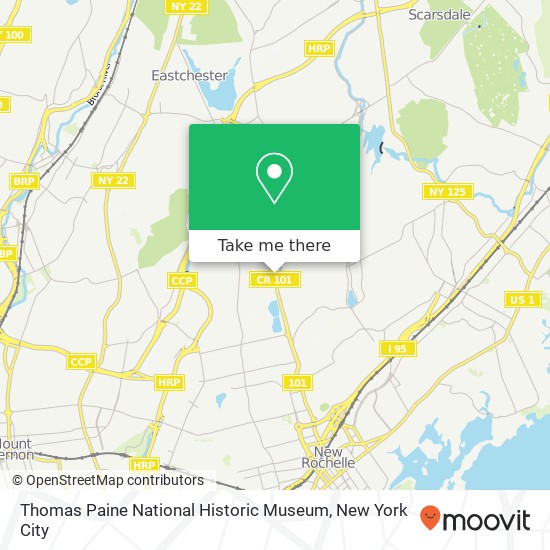 Mapa de Thomas Paine National Historic Museum