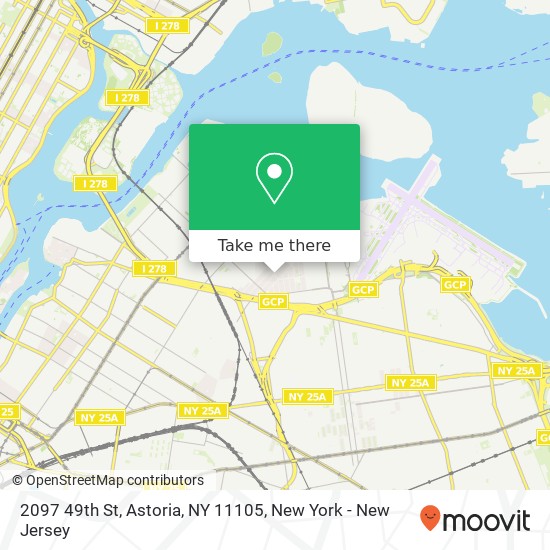 Mapa de 2097 49th St, Astoria, NY 11105