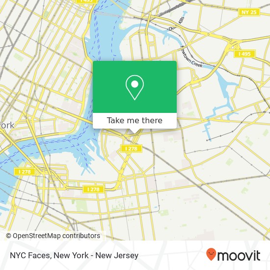Mapa de NYC Faces