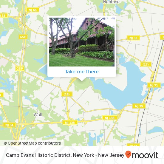 Camp Evans Historic District map