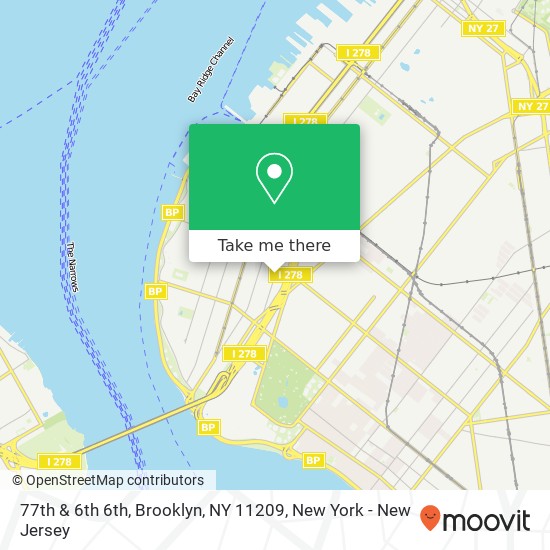 Mapa de 77th & 6th 6th, Brooklyn, NY 11209