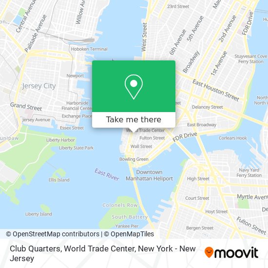 Mapa de Club Quarters, World Trade Center