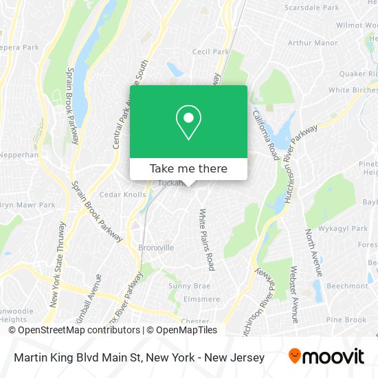 Mapa de Martin King Blvd Main St